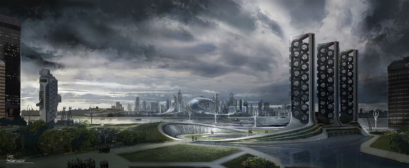 Illustration for article titled Ender's Game concept art is like the space combat of your dreams